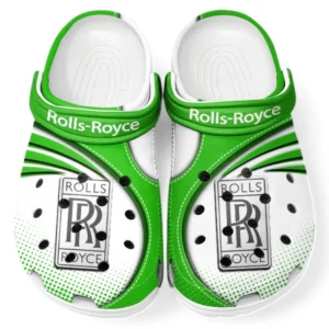Rolls Royce Crocs Sandalen für Herren Damen, Geschenk für Rolls Royce Fan CAR181031525704 - Grün