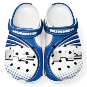 Hummer H2 Crocs Sandalen für Herren Damen, Geschenk für Hummer H2 Fan CAR181031525706 - Blau