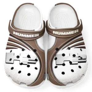 Hummer H2 Crocs Sandalen für Herren Damen, Geschenk für Hummer H2 Fan CAR181031525706 - Braun