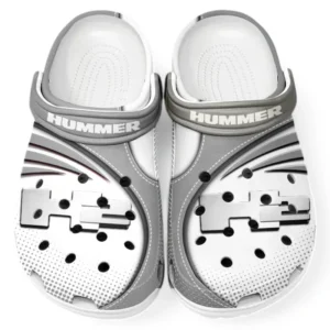 Hummer H2 Crocs Sandalen für Herren Damen, Geschenk für Hummer H2 Fan CAR181031525706 - Grau