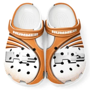 Hummer H2 Crocs Sandalen für Herren Damen, Geschenk für Hummer H2 Fan CAR181031525706 - Orange