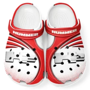 Hummer H2 Crocs Sandalen für Herren Damen, Geschenk für Hummer H2 Fan CAR181031525706 - Rot