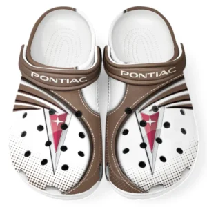 Pontiac Crocs Sandalen für Herren Damen, Geschenk für Pontiac Fan CAR181031525707 - Braun