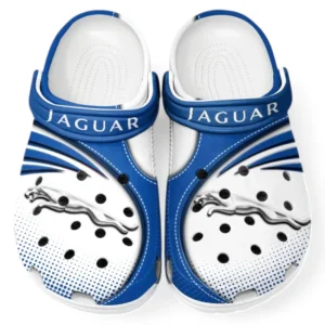 Jaguar Crocs Sandalen für Herren Damen, Geschenk für Jaguar Fan CAR181031525708 - Blau