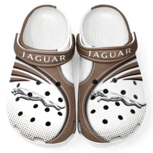 Jaguar Crocs Sandalen für Herren Damen, Geschenk für Jaguar Fan CAR181031525708 - Braun