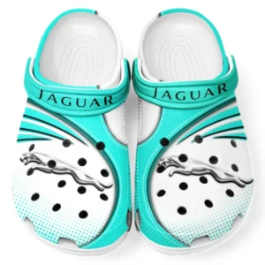 Jaguar Crocs Sandalen für Herren Damen, Geschenk für Jaguar Fan CAR181031525708 - Cyan
