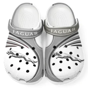 Jaguar Crocs Sandalen für Herren Damen, Geschenk für Jaguar Fan CAR181031525708 - Grau