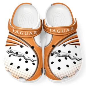 Jaguar Crocs Sandalen für Herren Damen, Geschenk für Jaguar Fan CAR181031525708 - Orange