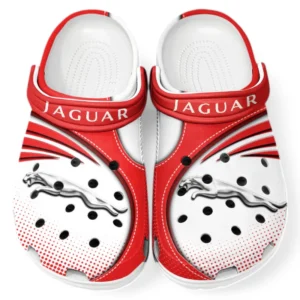 Jaguar Crocs Sandalen für Herren Damen, Geschenk für Jaguar Fan CAR181031525708 - Rot