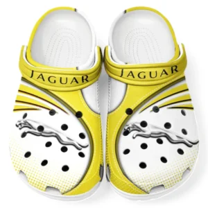 Jaguar Crocs Sandalen für Herren Damen, Geschenk für Jaguar Fan CAR181031525708 - Gelb