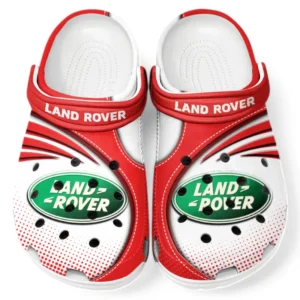 Land Rover Crocs Sandalen für Herren Damen, Geschenk für Land Rover Fan CAR181031525709 - Rot