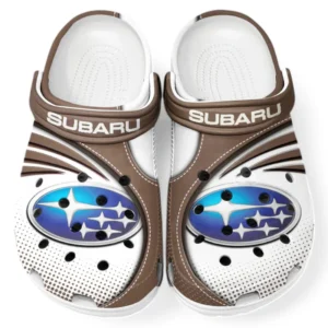 Subaru Crocs Sandalen für Herren Damen, Geschenk für Subaru Fan CAR181031525714 - Braun
