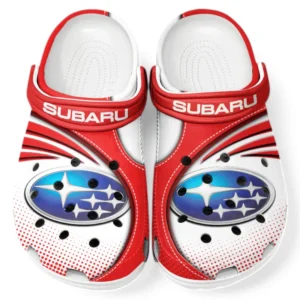 Subaru Crocs Sandalen für Herren Damen, Geschenk für Subaru Fan CAR181031525714 - Rot