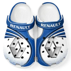 Renault Crocs Sandalen für Herren Damen, Geschenk für Renault Fan CAR181031525716 - Blau