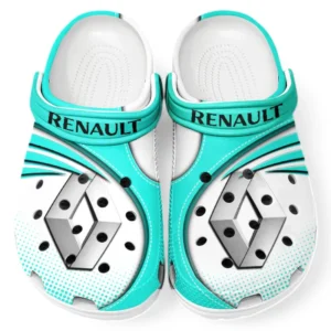 Renault Crocs Sandalen für Herren Damen, Geschenk für Renault Fan CAR181031525716 - Cyan