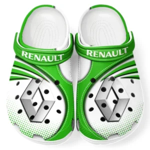 Renault Crocs Sandalen für Herren Damen, Geschenk für Renault Fan CAR181031525716 - Grün