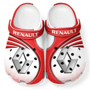 Renault Crocs Sandalen für Herren Damen, Geschenk für Renault Fan CAR181031525716 - Rot