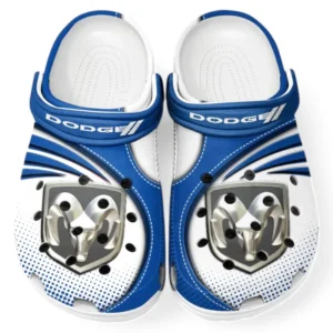 Dodge Crocs Sandalen für Herren Damen, Geschenk für Dodge Fan CAR181031525718 - Blau