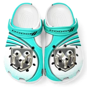 Dodge Crocs Sandalen für Herren Damen, Geschenk für Dodge Fan CAR181031525718 - Cyan