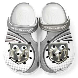 Dodge Crocs Sandalen für Herren Damen, Geschenk für Dodge Fan CAR181031525718 - Grau