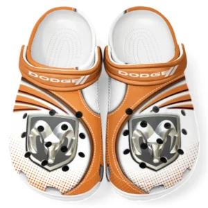 Dodge Crocs Sandalen für Herren Damen, Geschenk für Dodge Fan CAR181031525718 - Orange