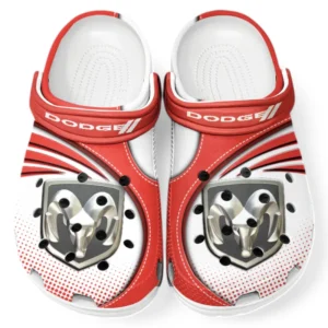 Dodge Crocs Sandalen für Herren Damen, Geschenk für Dodge Fan CAR181031525718 - Rot
