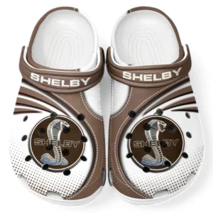 Shelby Crocs Sandalen für Herren Damen, Geschenk für Shelby Fan CAR181031525721 - Braun