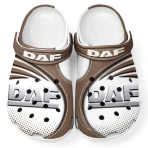 DAF Crocs Sandalen für Herren Damen, Geschenk für DAF Fan CAR181031525724 - Braun
