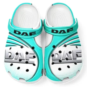 DAF Crocs Sandalen für Herren Damen, Geschenk für DAF Fan CAR181031525724 - Cyan