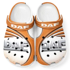 DAF Crocs Sandalen für Herren Damen, Geschenk für DAF Fan CAR181031525724 - Orange
