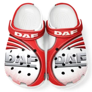 DAF Crocs Sandalen für Herren Damen, Geschenk für DAF Fan CAR181031525724 - Rot