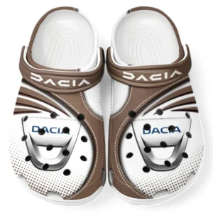 Dacia Crocs Sandalen für Herren Damen, Geschenk für Dacia Fan CAR181031525725 - Braun
