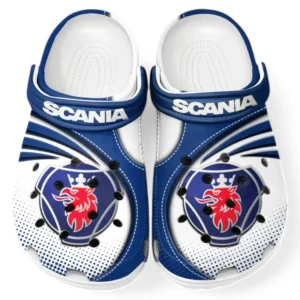 Scania Crocs Sandalen für Herren Damen, Geschenk für Scania Fan CAR181031525728 - Blau