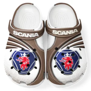 Scania Crocs Sandalen für Herren Damen, Geschenk für Scania Fan CAR181031525728 - Braun