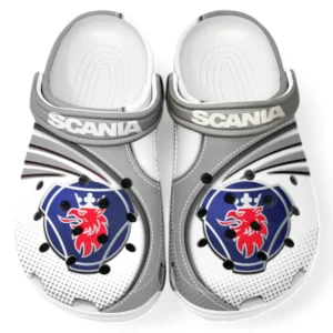 Scania Crocs Sandalen für Herren Damen, Geschenk für Scania Fan CAR181031525728 - Grau