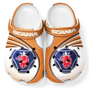 Scania Crocs Sandalen für Herren Damen, Geschenk für Scania Fan CAR181031525728 - Orange