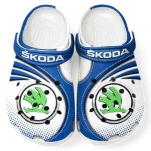 Skoda Crocs Sandalen für Herren Damen, Geschenk für Skoda Fan CAR181031525729 - Blau