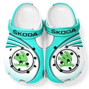 Skoda Crocs Sandalen für Herren Damen, Geschenk für Skoda Fan CAR181031525729 - Cyan