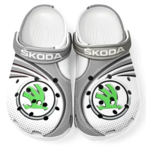 Skoda Crocs Sandalen für Herren Damen, Geschenk für Skoda Fan CAR181031525729 - Grau
