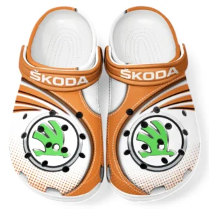 Skoda Crocs Sandalen für Herren Damen, Geschenk für Skoda Fan CAR181031525729 - Orange