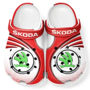 Skoda Crocs Sandalen für Herren Damen, Geschenk für Skoda Fan CAR181031525729 - Rot