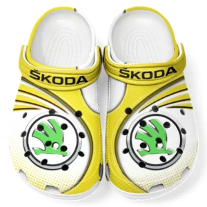 Skoda Crocs Sandalen für Herren Damen, Geschenk für Skoda Fan CAR181031525729 - Gelb