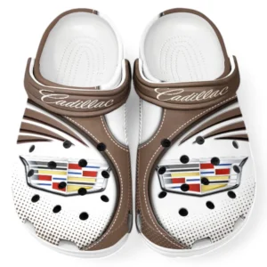 Cadillac Crocs Sandalen für Herren Damen, Geschenk für Cadillac Fan CAR181031525733 - Braun