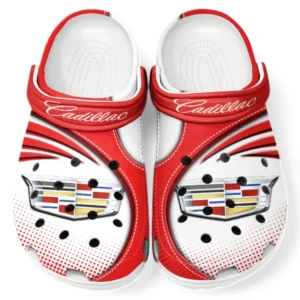 Cadillac Crocs Sandalen für Herren Damen, Geschenk für Cadillac Fan CAR181031525733 - Rot