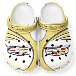 Cadillac Crocs Sandalen für Herren Damen, Geschenk für Cadillac Fan CAR181031525733 - Gelb