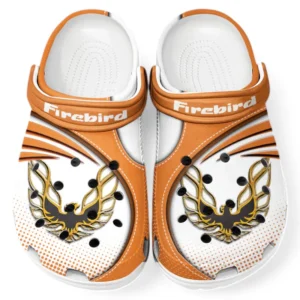 Firebird Pontiac Crocs Sandalen für Herren Damen, Geschenk für Firebird Pontiac Fan CAR181031525736 - Orange