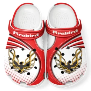 Firebird Pontiac Crocs Sandalen für Herren Damen, Geschenk für Firebird Pontiac Fan CAR181031525736 - Rot