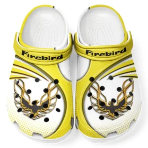Firebird Pontiac Crocs Sandalen für Herren Damen, Geschenk für Firebird Pontiac Fan CAR181031525736 - Gelb