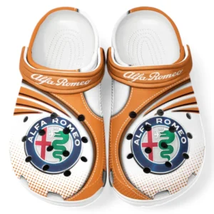 Alfa Romeo Crocs Sandalen für Herren Damen, Geschenk für Alfa Romeo Fan CAR181031525737 - Orange