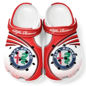 Alfa Romeo Crocs Sandalen für Herren Damen, Geschenk für Alfa Romeo Fan CAR181031525737 - Rot